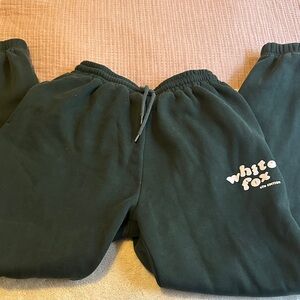 White fox joggers